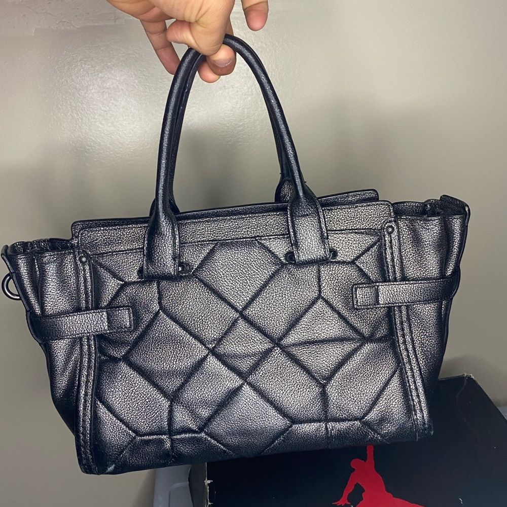 Coach Swagger 27 metallic patchwork carryall purse - image 2